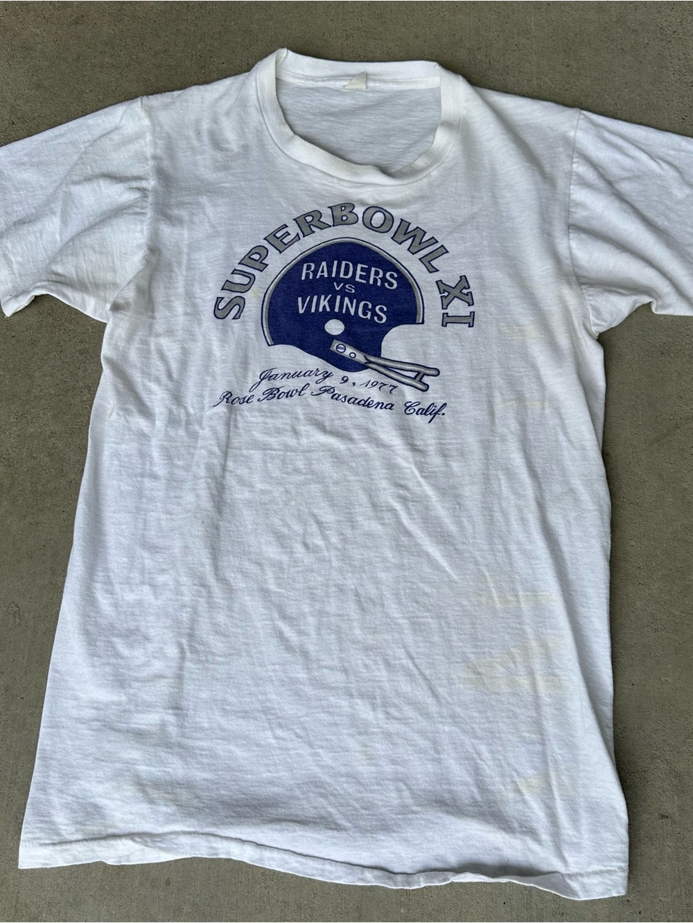 1977 Super Bowl XI Raiders
Single Stitch T-Shirt